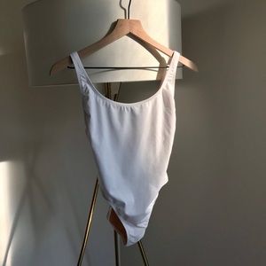 J. Crew white one piece swimsuit